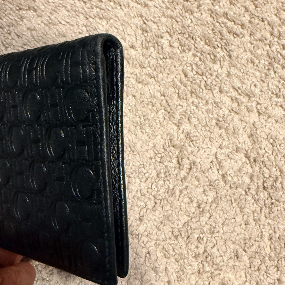 Carolina Herrera Black Leather Wallet - Picture 5 of 9